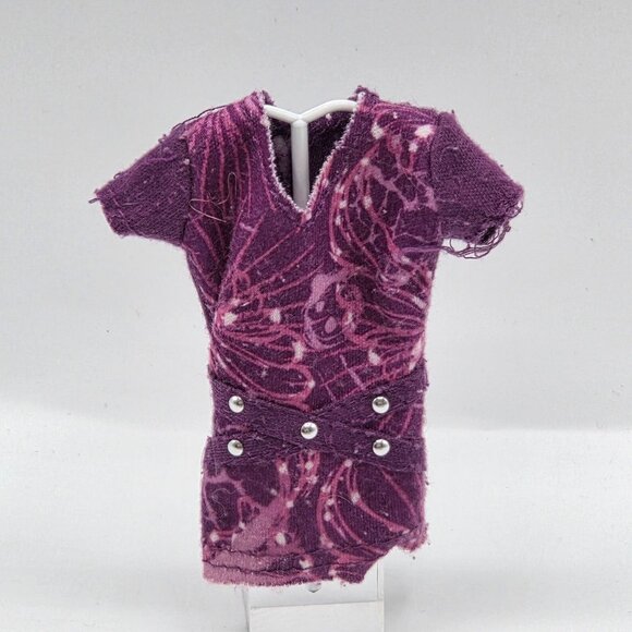 Liv Doll Dress Shirt Top By Spin Master Purple Pattern & Studs - Picture 1 of 5